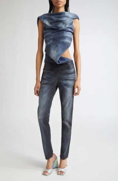 Diesel ® De-clodia Sleeveless Denim Jumpsuit