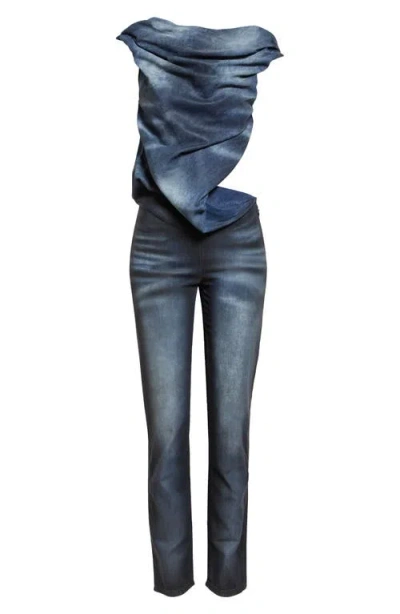 Diesel Black Sleeveless Jumpsuit With Cut-out On The Back In Cotton Blend And Tech Fabric Woman In 9xx