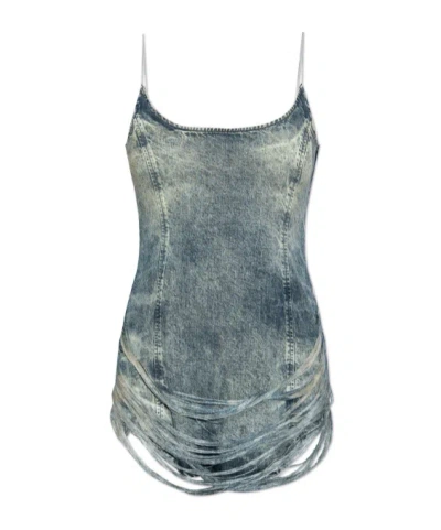 Diesel De-dra Mini Dress In Blue