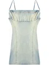 Diesel Blue De-ellit-s Minidress In Blue