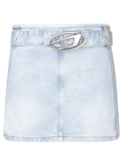 Diesel De-flip-s Light Blue Skirt