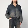 Diesel De-flower Jacket In Medium Blue With Faded Effect Women In Multi