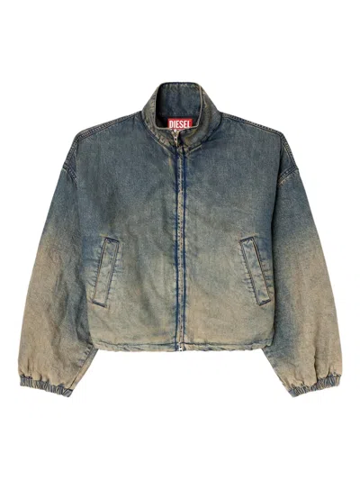 Diesel Women De-flower-s Jacket In Blue