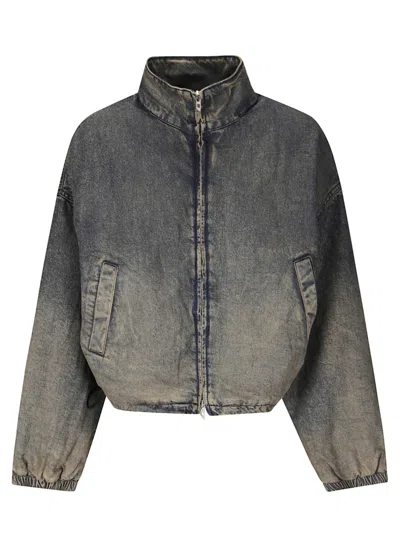 Diesel De-flower-s Jacket In Gray