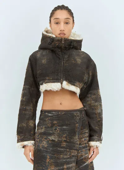 Diesel De-fu-fsf1 Jacket In Black