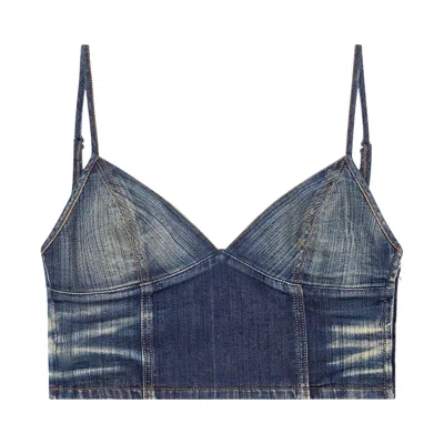 Pre-owned Diesel De-fulvy-top-d Tank Top 'blue' | Women's Size Xxs