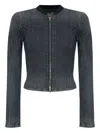 Diesel De-gary-d Zip-front Jacket In Gray