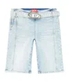 Diesel De-ginny-s Logo-buckle Cycling Shorts In Blue