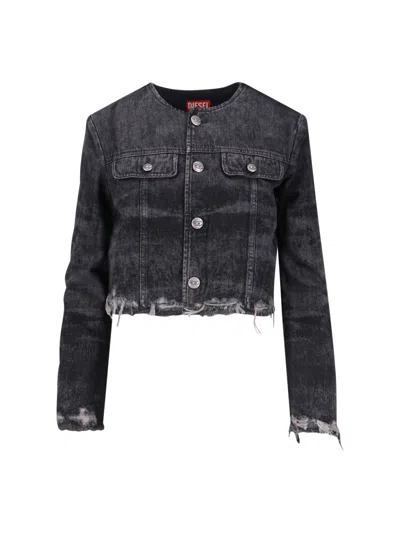 DIESEL 'DE-GRAFFY-FSH' DENIM JACKET