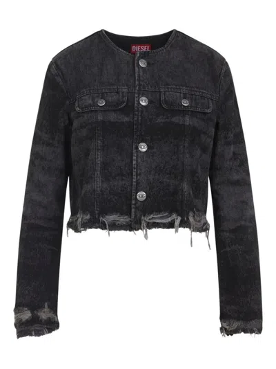 DIESEL DIESEL "DE-GRAFFY-FSH" JACKET CLOTHING