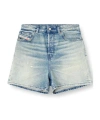 Diesel Shorts In Worn-effect Denim