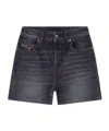Diesel Denim Shorts With Faded Wash And Pockets