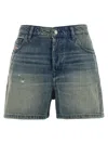 Diesel Denim Shorts With Faded Effect And Back Patch