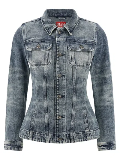DIESEL DE-KATERIN PUFFER JACKETS BLUE