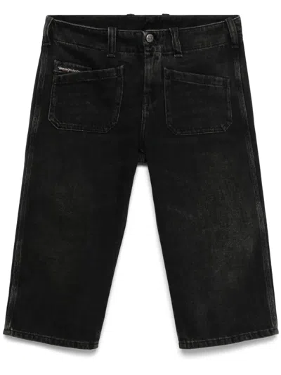 DIESEL `DE-KEATE-SHORT` DENIM SHORTS