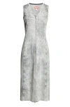 Diesel ® De-kee-s Sleeveless Denim Midi Dress In Grey Denim