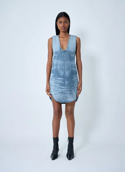 Diesel Women De-laris-dress-fsh In Blue