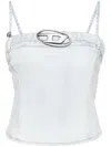 DIESEL DE-LUCY-S DENIM TANK TOP