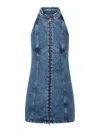 Diesel De Lulu Denim Minidress In Blue