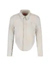 Diesel Slim Fit Stonewash Cotton Shirt In Cream