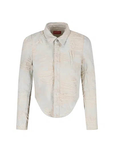 DIESEL 'DE-MADELINE-FSG' DENIM SHIRT JACKET