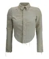 Diesel White De-madeline-fsg Shirt In Lightblue