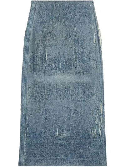 Diesel De-megan-fsg Skirt In Blue