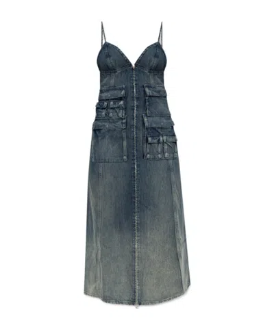 Diesel De-melvi-s Dress In Blue