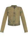 Diesel De-mornin Fitted Jacket In Neutrals