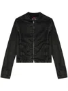 Diesel De-mornin Denim Jacket In Black