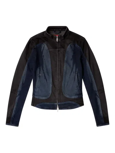 DIESEL DE-MORNY-S PANELLED ZIP-FRONT JACKET