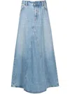 Diesel Denim Maxi Skirt In Blue