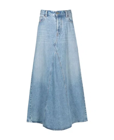 DIESEL DIESEL DE-PAGO DENIM MAXI SKIRT