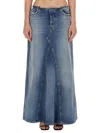 Diesel Gonna Lunga In Denim Comfort