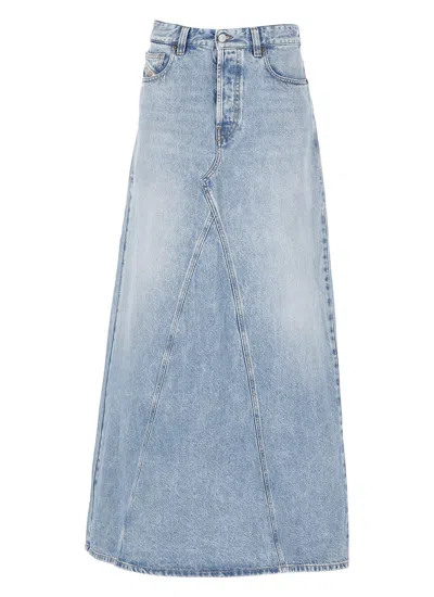 Diesel De-pago Skirt In Light Blue