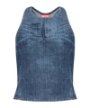 Diesel De-plaque-s Tank Top In Blue