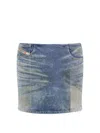 Diesel Mini Skirt By De-p In Blue