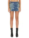 Diesel "de-pra-mini-fsf" Skirt In Blue