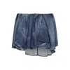 Diesel De-ria Asymmetric Denim Mini Skirt