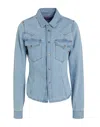 Diesel Button-down Denim Shirt In Blue