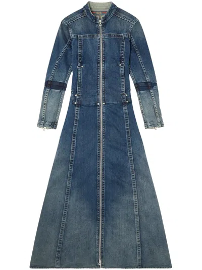 Diesel De-ro1-re-fsg Maxi Dress In Blue