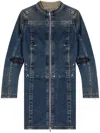 Diesel Short Dress In Rehab Denim In Blue