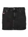 Diesel Mid-rise Denim Miniskirt