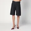 Diesel De-sire Bermuda Shorts In Dark Denim Women In Black