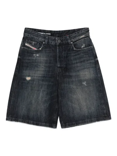 Diesel De-sire Distressed-detail Shorts In Blue