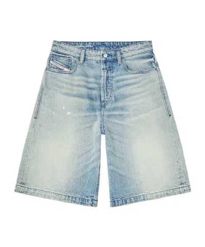 DIESEL DE-SIRE LIGHT-WASH DENIM SHORTS