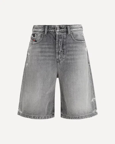 Diesel Women De-sire-short Bermuda In Gray