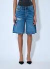 Diesel Faded Blue Denim Bermuda Shorts In Blue