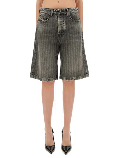 Diesel "de-sire" Shorts In Gray
