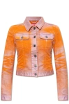 Diesel De-slimmy-s Cropped Denim Jacket